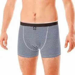 MC ALSON Jersey Boxer-Shorts J0201/blau-grau Trunk, Baumwoll-Jersey, Grau-blau gestreift -Wäsche Verkaufsshop 373097 norm2