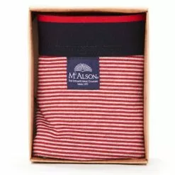 MC ALSON Jersey Boxer-Shorts J0205/rot-blau Trunk, Baumwoll-Jersey, Rot-blau gestreift -Wäsche Verkaufsshop 373099 norm3