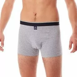 MC ALSON Jersey Boxer-Shorts J0300/grau Trunk, Baumwoll-Jersey, Hellgrau meliert -Wäsche Verkaufsshop 373100 norm2