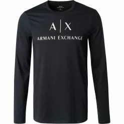 ARMANI EXCHANGE T-Shirt 8NZTCH/Z8H4Z/1510 Longsleeve, Slim Fit, Baumwolle, Navy