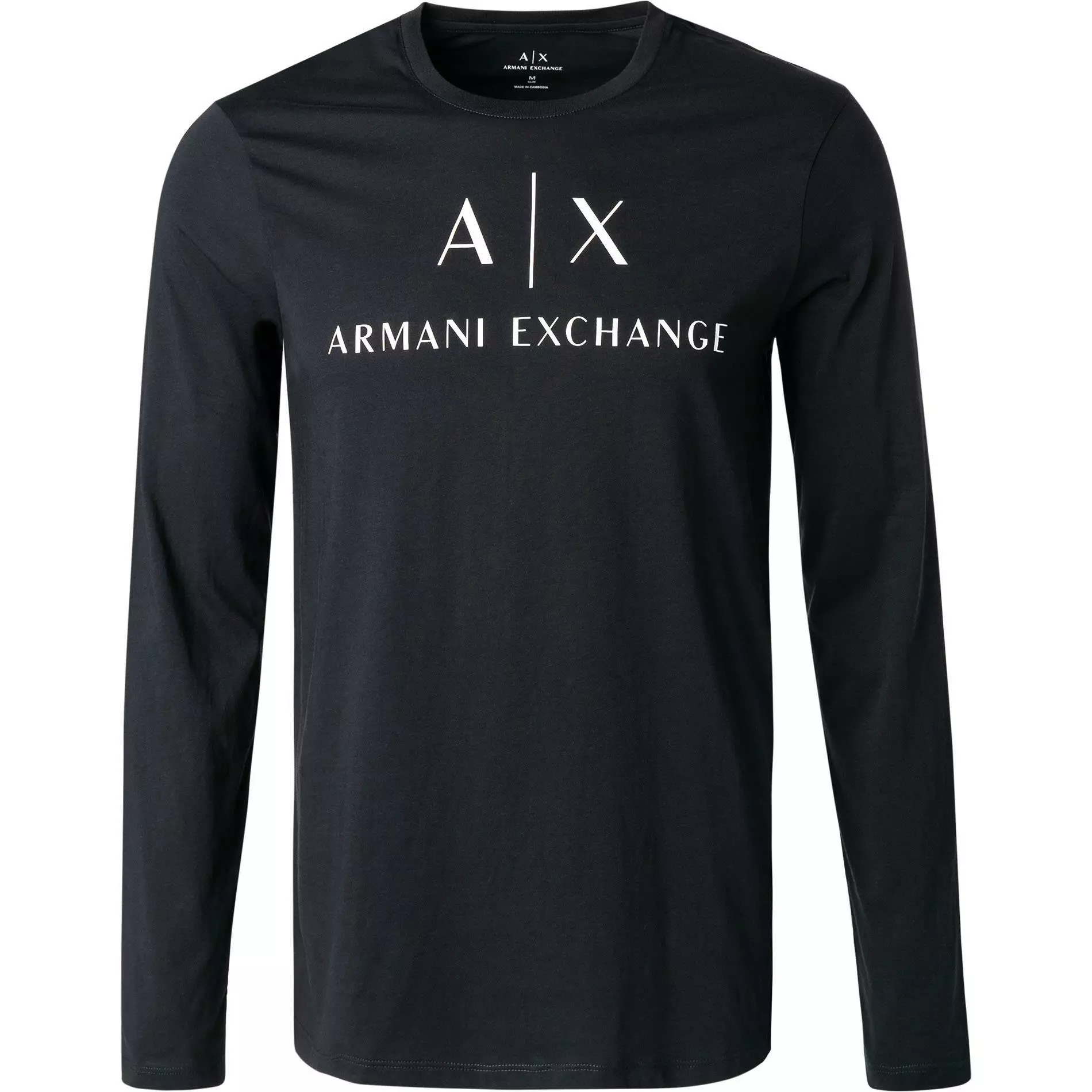 ARMANI EXCHANGE T-Shirt 8NZTCH/Z8H4Z/1510 Longsleeve, Slim Fit, Baumwolle, Navy 1 ARMANI EXCHANGE T-Shirt 8NZTCH/Z8H4Z/1510 Longsleeve, Slim Fit, Baumwolle, Navy
