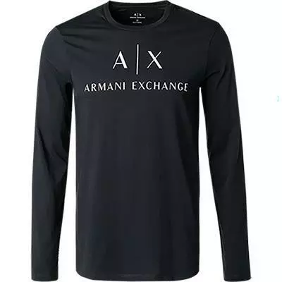 ARMANI EXCHANGE T-Shirt 8NZTCH/Z8H4Z/1510 Longsleeve, Slim Fit, Baumwolle, Navy 2 ARMANI EXCHANGE T-Shirt 8NZTCH/Z8H4Z/1510 Longsleeve, Slim Fit, Baumwolle, Navy – Bild 2