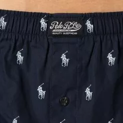 Polo Ralph Lauren Boxer 714830266/005 Boxershorts, Baumwolle, Navy-weiß gemustert, Navy-weiß -Wäsche Verkaufsshop 373282 norm2