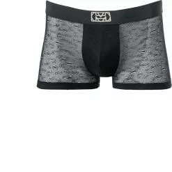 HOM Boxer Briefs Gaio 402295/J004 Trunk, Mikrofaser, Schwarz paisley , Schwarz