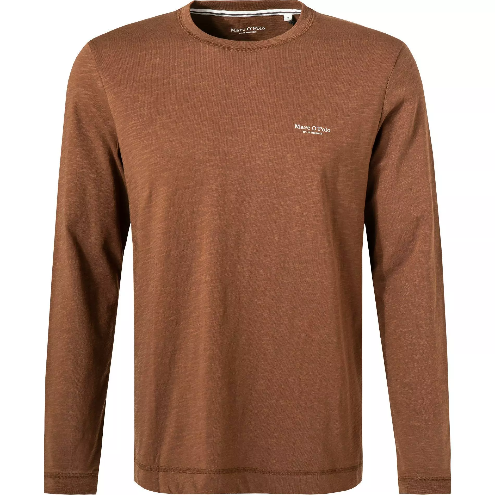 Marc O'Polo Longsleeve 127 2222 52080/762 Bio Baumwolle, Braun meliert, Braun 1 Marc O'Polo Longsleeve 127 2222 52080/762 Bio Baumwolle, Braun meliert, Braun