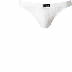 bruno banani Tanga Check Line 2.0 2208-2165/1612 Mikrofaser-Stretch, Weiß
