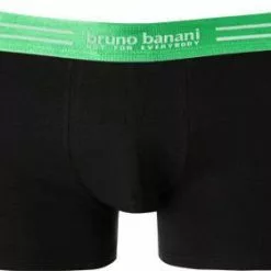 bruno banani Shorts 3er Pack Cotton 2201-2326/0007 Trunks, Baumwoll-Stretch, Schwarz -Wäsche Verkaufsshop 373493 norm2