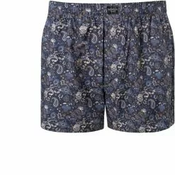 Novila Boxershorts 8676/055/165 Baumwolle, Marineblau-taupe gemustert, Taupe