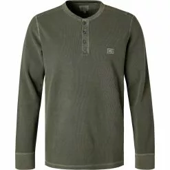 camel active Longsleeve 409671/6T11/93 Baumwolle, Olivgrün, Oliv