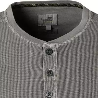 camel active Longsleeve 409671/6T11/06 Baumwolle, Steingrau 3 camel active Longsleeve 409671/6T11/06 Baumwolle, Steingrau – Bild 3