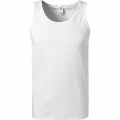 CALIDA Athletic-Shirt 2er Pack 12141/001 Tanktops, Baumwoll-Stretch, Weiß