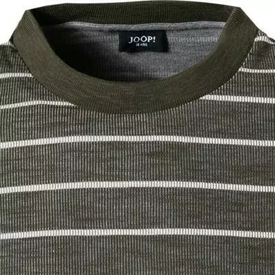 JOOP! Longsleeve Sebastian 30027883/301 Baumwolle, Moosgrün gestreift, Moosgrün 3 JOOP! Longsleeve Sebastian 30027883/301 Baumwolle, Moosgrün gestreift, Moosgrün – Bild 3
