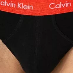 Calvin Klein Underwear Calvin Klein COTTON STRETCH 3er Pack U2661G/WHD Slips, Baumwoll-Stretch, Schwarz, Rot-grau-royal -Wäsche Verkaufsshop 374387 norm4