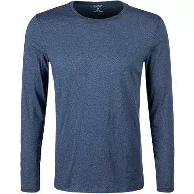 OLYMP Casual Level Five B. Fit T-Shirt 5640/84/13 Longsleeve, Body Fit, Baumwolle-Kaschmir, Rauchblau meliert, Rauchblau 2 OLYMP Casual Level Five B. Fit T-Shirt 5640/84/13 Longsleeve, Body Fit, Baumwolle-Kaschmir, Rauchblau meliert, Rauchblau – Bild 2