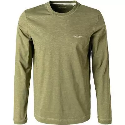 Marc O'Polo Longsleeve M27 2222 52080/421 Bio Baumwolle, Olivgrün meliert, Oliv 2 Marc O'Polo Longsleeve M27 2222 52080/421 Bio Baumwolle, Olivgrün meliert, Oliv – Bild 2