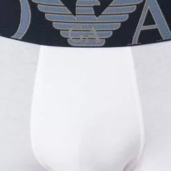 EMPORIO ARMANI Trunk 111389/1A516/00010 Baumwoll-Stretch, Weiß -Wäsche Verkaufsshop 374590 norm2