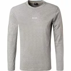 BOSS Longsleeve TChark 50462807/051 Baumwolle, Grau meliert, Hellgrau