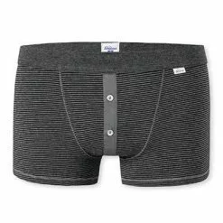 Schiesser Revival Karl-Heinz Shorts 175882/208 Trunk, Baumwolle, Anthrazit meliert, Anthrazit -Wäsche Verkaufsshop 374919 norm4