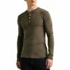 Schiesser Revival Karl-Heinz Henley 1/1 175884/606 Longsleeve, Baumwolle, Hellbraun, Braun
