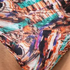 bruno banani Sportslip Antique Art 2202-2338/4323 Mikrofaser-Stretch, Orange-smaragdgrün gemustert , Multicolor -Wäsche Verkaufsshop 374993 norm2