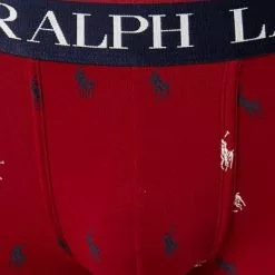 Polo Ralph Lauren Trunk 714843428/003 Baumwoll-Stretch, Dunkelrot gemustert, Rot -Wäsche Verkaufsshop 375208 norm2