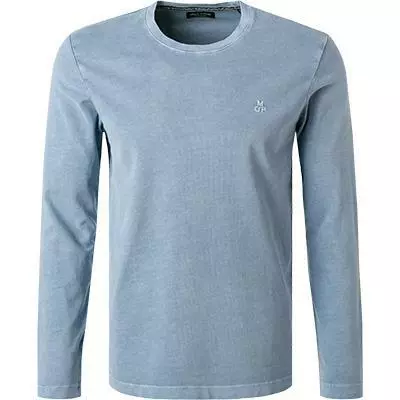 Marc O'Polo Longsleeve M28 2236 52094/866 Bio Baumwolle, Hellblau, Blau 2 Marc O'Polo Longsleeve M28 2236 52094/866 Bio Baumwolle, Hellblau, Blau – Bild 2