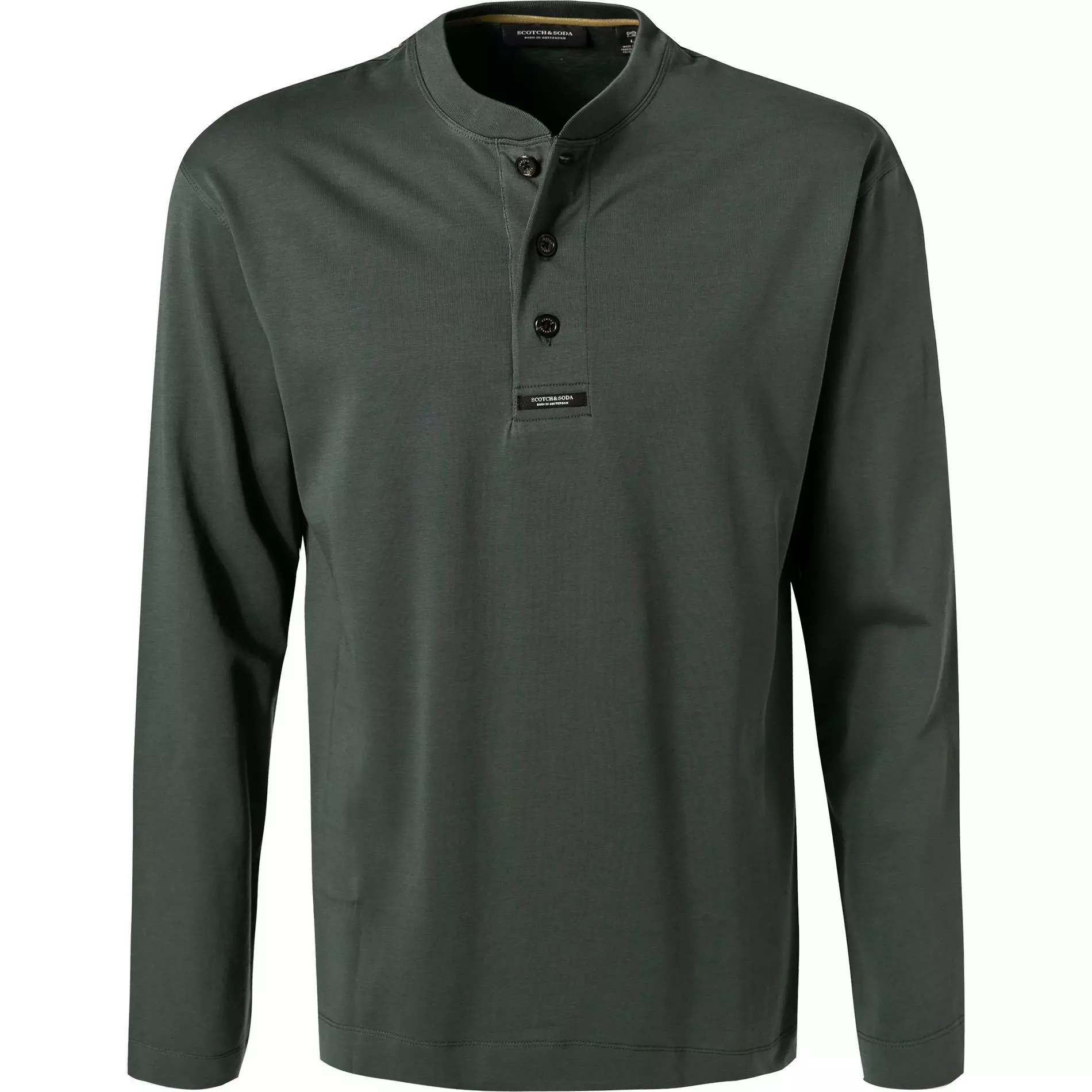 Scotch & Soda Longsleeve 163951/0555 Baumwolle, Dunkelgrün 1 Scotch & Soda Longsleeve 163951/0555 Baumwolle, Dunkelgrün