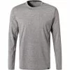 BOGGI MILANO T-Shirt BO21A0127/01 Longsleeve, Mikrofaser atmungsaktiv, Grau