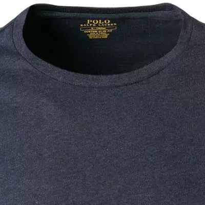 Polo Ralph Lauren Longsleeve 710671468/043 Custom Slim Fit, Baumwolle, Tiefseeblau meliert, Tiefseeblau 3 Polo Ralph Lauren Longsleeve 710671468/043 Custom Slim Fit, Baumwolle, Tiefseeblau meliert, Tiefseeblau – Bild 3