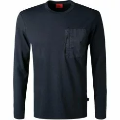 Strellson Longsleeve Kieran 30028067/401 Baumwolle, Dunkelblau