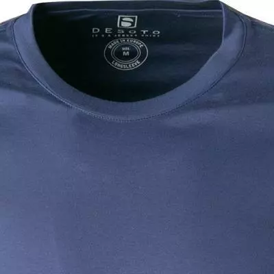 DESOTO Longsleeve 21080-3/056 Baumwolle, Marine, Dunkelblau 3 DESOTO Longsleeve 21080-3/056 Baumwolle, Marine, Dunkelblau – Bild 3