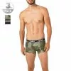 Strellson Shorts 3er Pack 531476/754 Trunks, Baumwoll-Stretch, Oliv-navy gemustert, Oliv