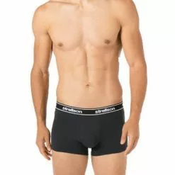 Strellson Shorts 3er Pack 531476/754 Trunks, Baumwoll-Stretch, Oliv-navy gemustert, Oliv -Wäsche Verkaufsshop 376025 norm3