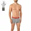 Strellson Shorts 3er Pack 531484/702 Trunks, Baumwoll-Stretch, Navy-oliv-grau, Schwarz-grau-oliv
