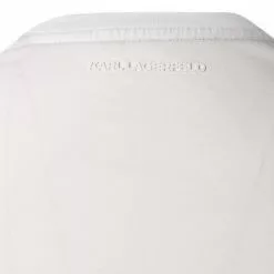 KARL LAGERFELD T-Shirt 755019/0/512221/10 Longsleeve, Baumwolle, Weiß -Wäsche Verkaufsshop 376247 norm3
