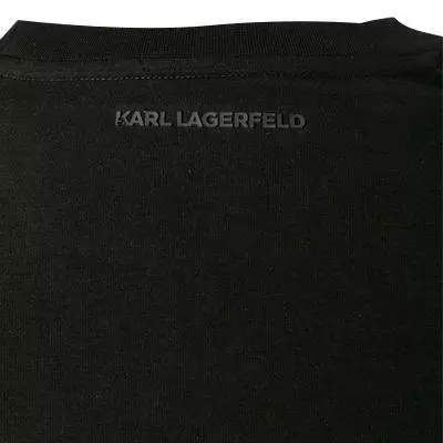 KARL LAGERFELD T-Shirt 755019/0/512221/990 Longsleeve, Baumwolle, Schwarz 4 KARL LAGERFELD T-Shirt 755019/0/512221/990 Longsleeve, Baumwolle, Schwarz – Bild 4