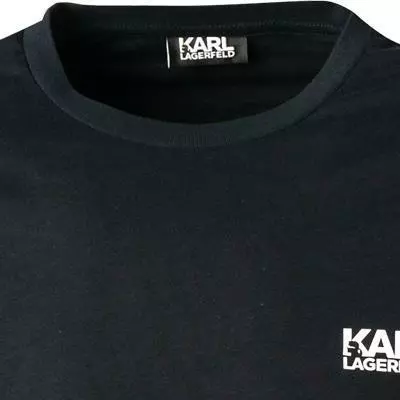 KARL LAGERFELD T-Shirt 755038/0/512224/690 Longsleeve, Baumwolle, Nachtblau 3 KARL LAGERFELD T-Shirt 755038/0/512224/690 Longsleeve, Baumwolle, Nachtblau – Bild 3