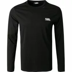 KARL LAGERFELD T-Shirt 755038/0/512224/990 Longsleeve, Baumwolle, Schwarz