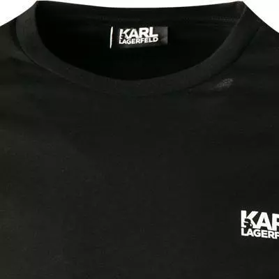 KARL LAGERFELD T-Shirt 755038/0/512224/990 Longsleeve, Baumwolle, Schwarz 3 KARL LAGERFELD T-Shirt 755038/0/512224/990 Longsleeve, Baumwolle, Schwarz – Bild 3