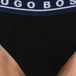 BOSS Briefs 3er Pack 50458559/960 Slips, Baumwoll-Stretch, Schwarz -Wäsche Verkaufsshop 376343 norm4