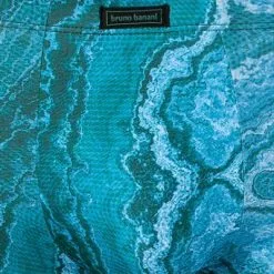 bruno banani Shorts Primary Rock 2201-2341/06 Trunk, Mikrofaser-Stretch, Grün-blau gemustert, Grün -Wäsche Verkaufsshop 376392 norm2