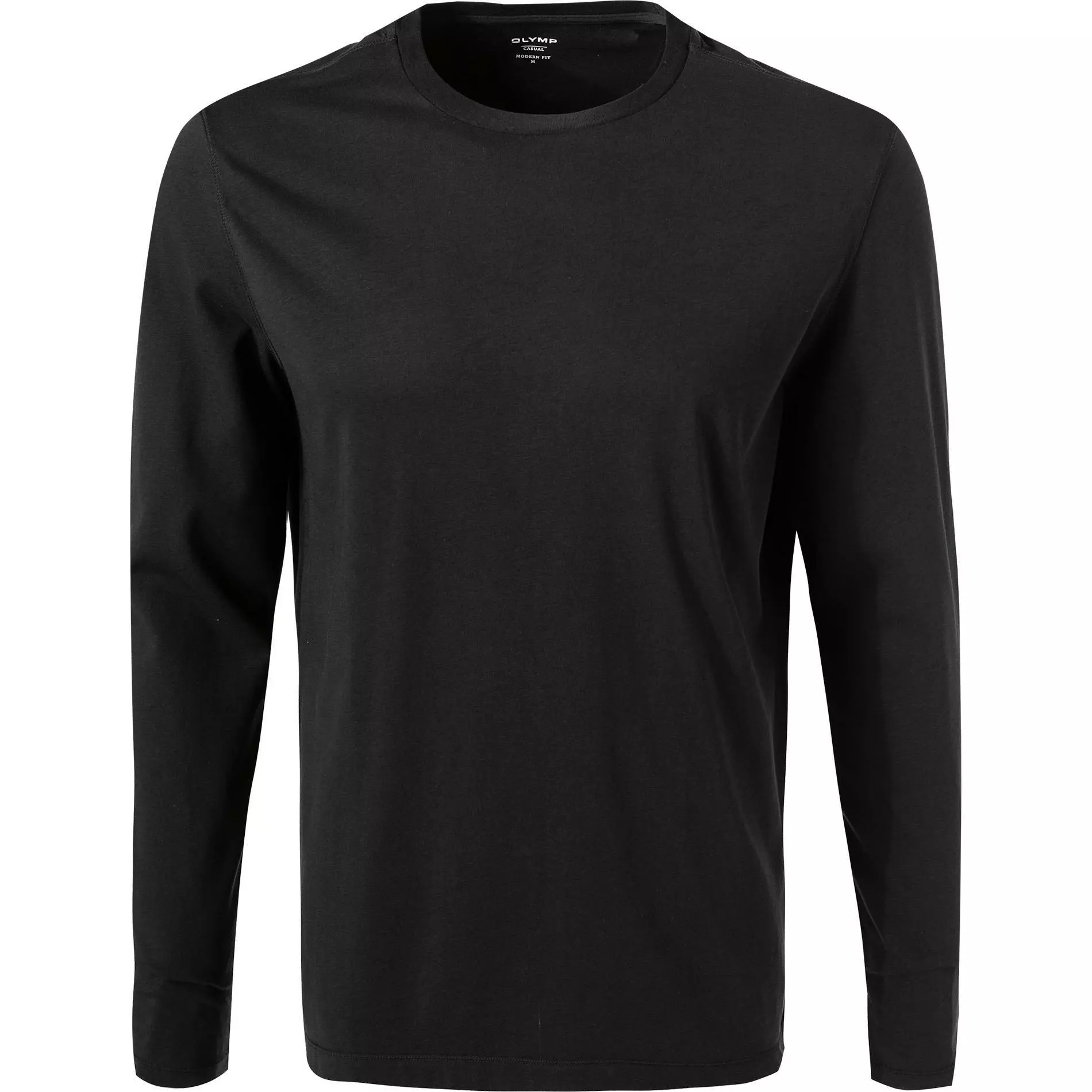 OLYMP Casual Modern Fit T-Shirt 5600/84/68 Longsleeve, Baumwolle, Schwarz 1 OLYMP Casual Modern Fit T-Shirt 5600/84/68 Longsleeve, Baumwolle, Schwarz