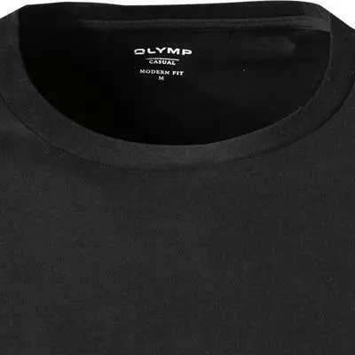 OLYMP Casual Modern Fit T-Shirt 5600/84/68 Longsleeve, Baumwolle, Schwarz 3 OLYMP Casual Modern Fit T-Shirt 5600/84/68 Longsleeve, Baumwolle, Schwarz – Bild 3