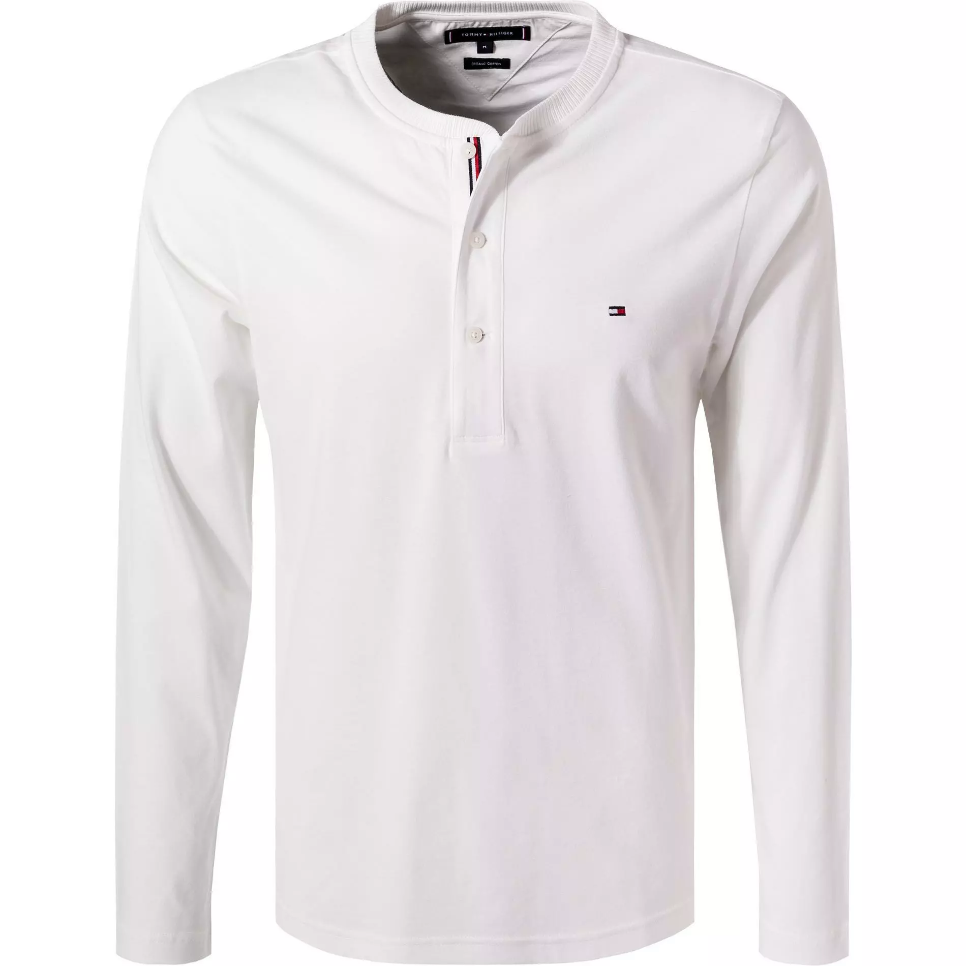 Tommy Hilfiger Longsleeve MW0MW20159/YBL Bio Baumwolle, Ecru 1 Tommy Hilfiger Longsleeve MW0MW20159/YBL Bio Baumwolle, Ecru