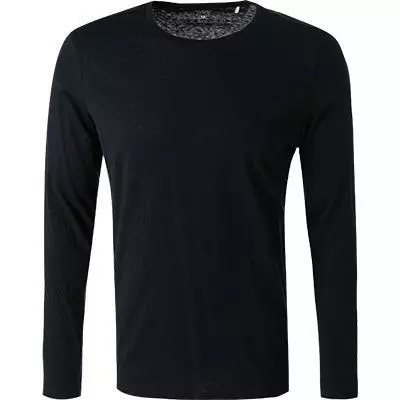 OLYMP Casual Level Five B. Fit T-Shirt 5640/84/18 Longsleeve, Body Fit, Baumwolle-Kaschmir, Marineblau meliert, Marine 2 OLYMP Casual Level Five B. Fit T-Shirt 5640/84/18 Longsleeve, Body Fit, Baumwolle-Kaschmir, Marineblau meliert, Marine – Bild 2