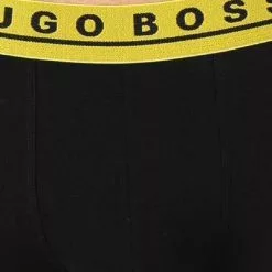 BOSS Trunks 3er Pack 50458488/962 Baumwoll-Stretch, Schwarz, Indigo-grün-aubergine -Wäsche Verkaufsshop 376796 norm3