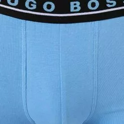 BOSS Trunks 3er Pack 50458488/963 Baumwoll-Stretch, Schwarz-grün-blau, Tannengrün-hellblau-schwarz -Wäsche Verkaufsshop 376797 norm5