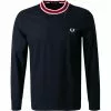 Fred Perry Longsleeve M2642/608 Baumwolle, Navy