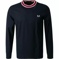 Fred Perry Longsleeve M2642/608 Baumwolle, Navy