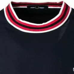 Fred Perry Longsleeve M2642/608 Baumwolle, Navy -Wäsche Verkaufsshop 377157 norm2